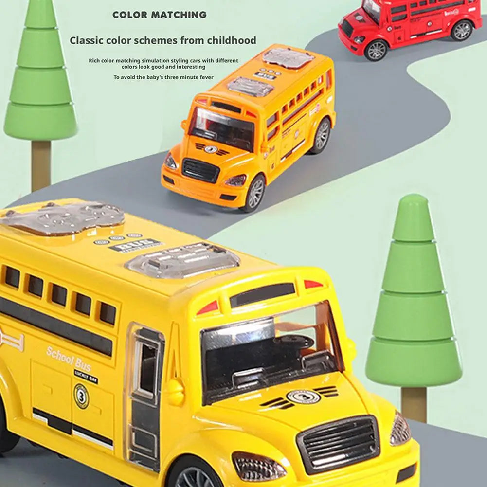 Inertia School Bus Toy with Openable Doors | Kids' Model