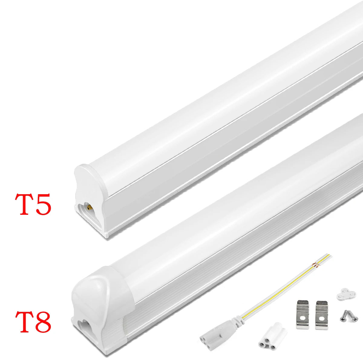 Led Tube T5 T8 Light For Home 220V 110V Aluminum Led Lamp Bar 6W/8W Home Kitchen Bedroom Wall Lamp Decor Lighting 3Hole Ports Oasis Select