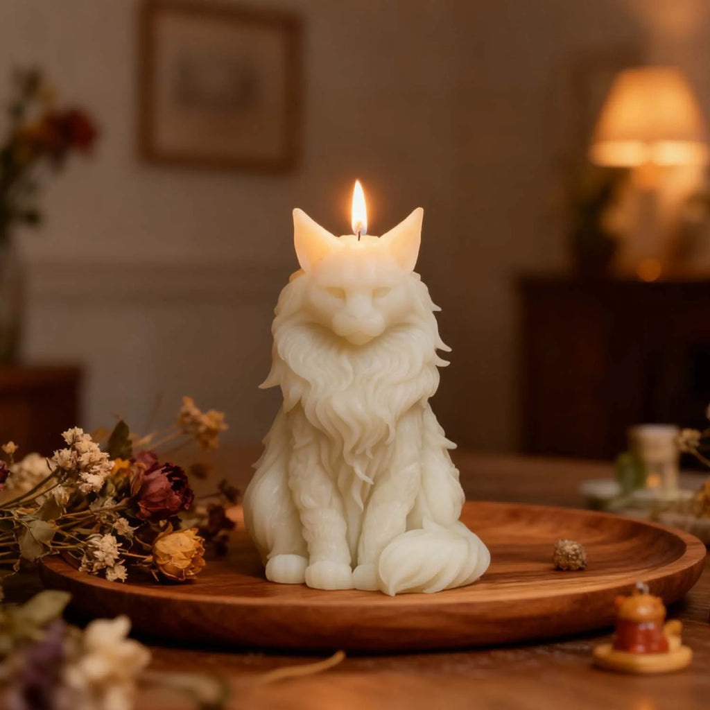 Sitting Cat Aroma Plaster Resin Ornaments Mould Handmade Soap Candle Making Supplies DIY Cute Kitty Silicone Candle Mold Oasis Select
