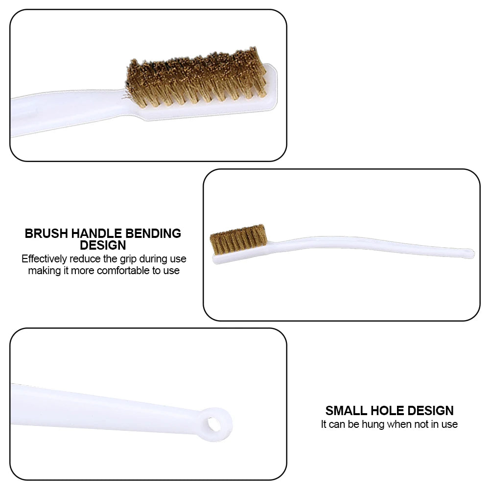 For Ender 3 Nozzle Heater Block Hotend Cleaning Hot Bed Parts Copper 3D Printer Cleaner Tool Copper Wire Toothbrush Brush Handle Oasis Select