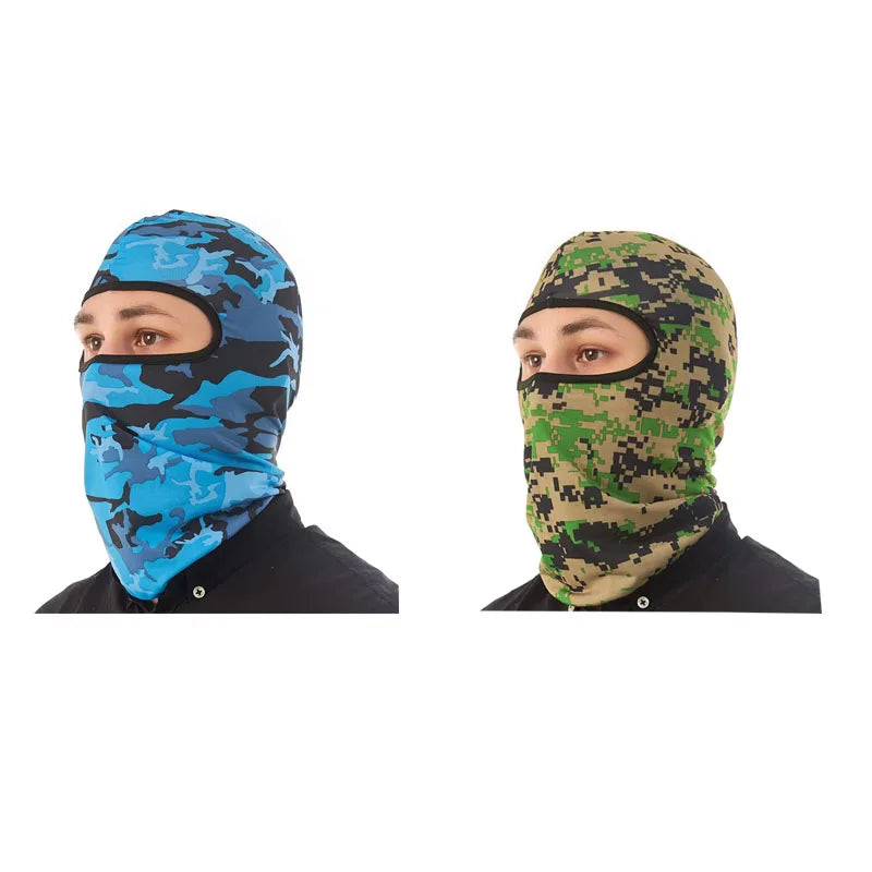 1/2pcs Men's Cycling Cap Balaclava Full Face Ski Mask Hood Hiking Camping Hunting Tactical Airsoft Cap Bike Hats Neck Gaiter Oasis Select 2pcs-mix 5