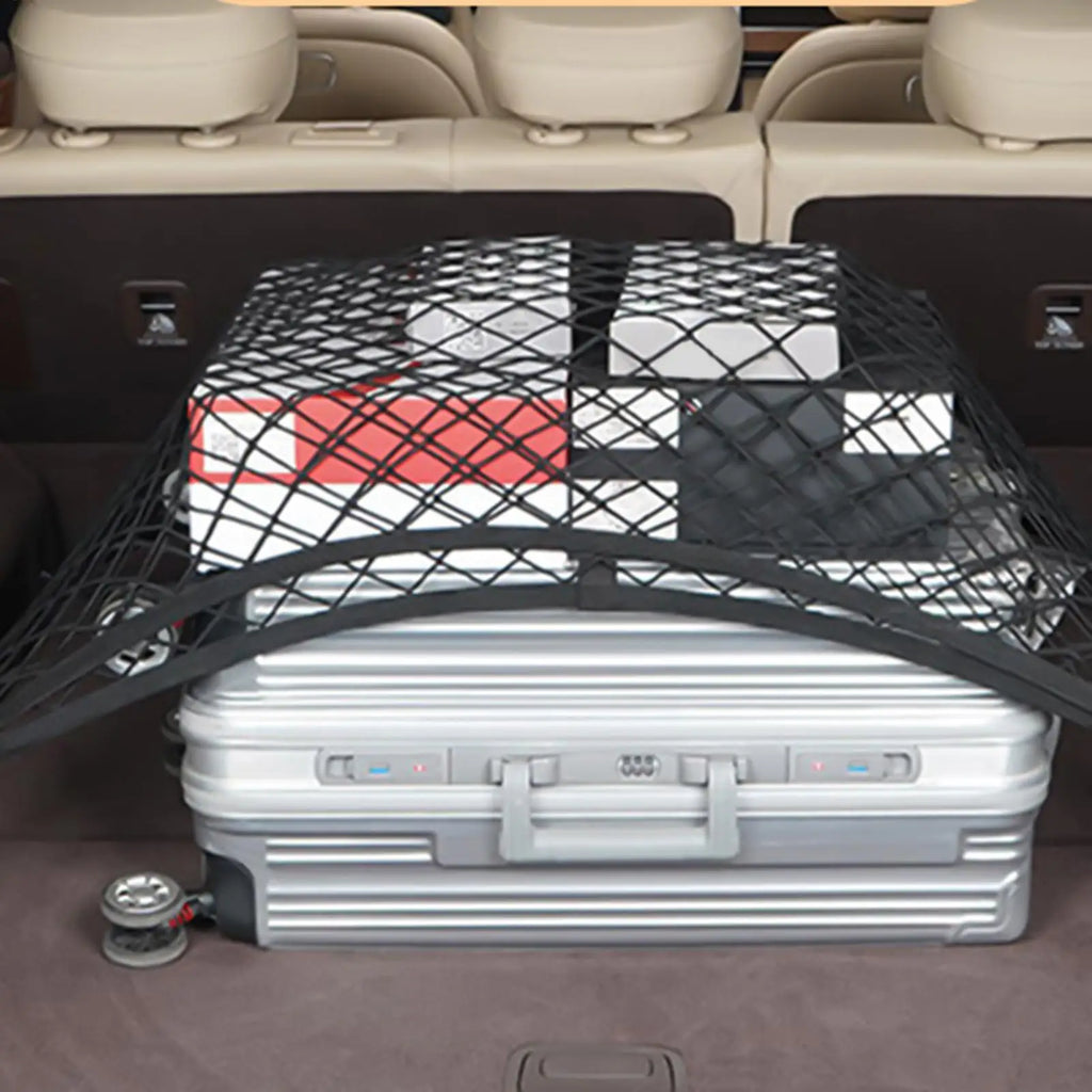 Trunk Net Vehicle Luggage Mesh Elastic Anti-Slip Car Trunk Luggage Net Luggage storage tools for Sedan SUV RV Trailer Outdoors Oasis Select