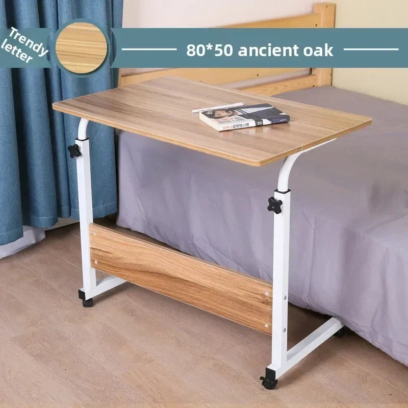 Computer desk Lazy table Desktop household bed Desk Simple small table Simple folding table Removable bedside table Durable Oasis Select Oak 80x50-A