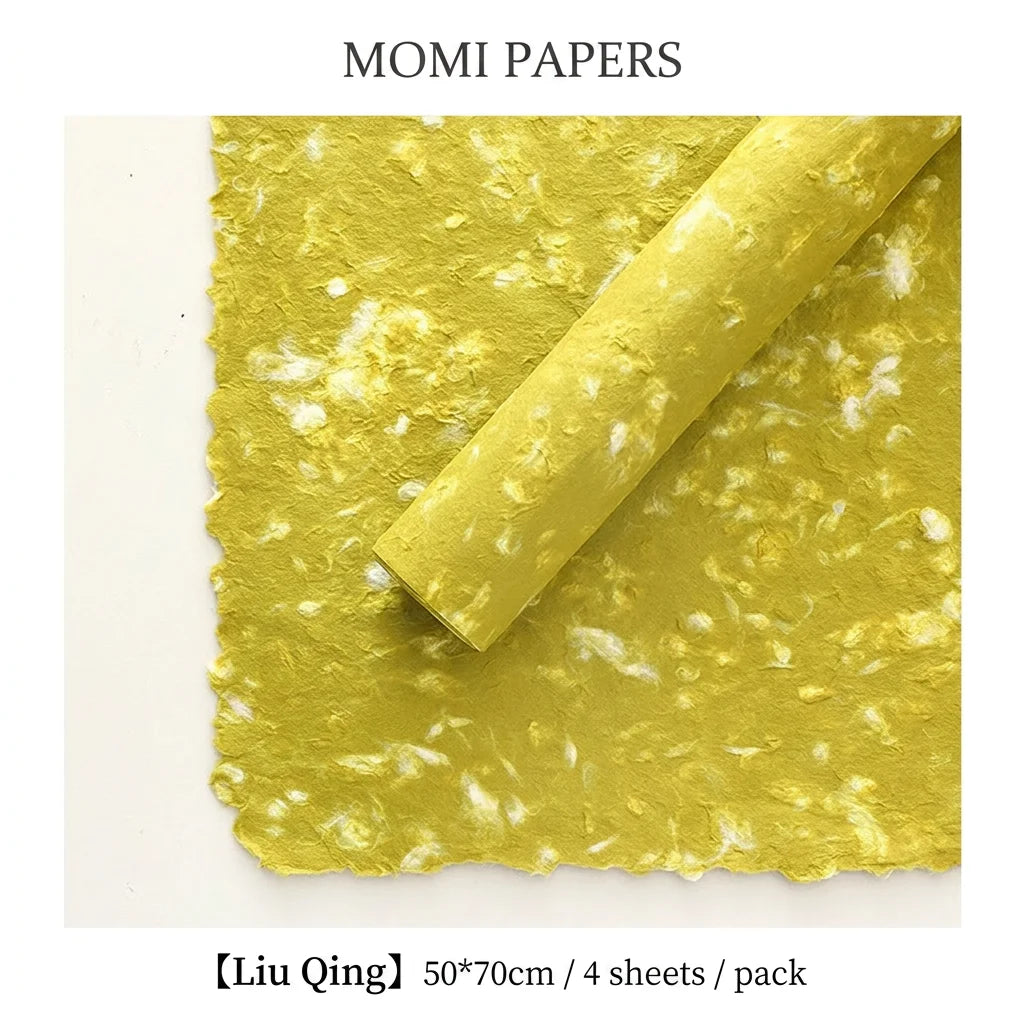 4 Pieces 50 X 70cm Mother's Day Petals Dongba Paper Handmade Retro Texture Packaging Papers Flower Bouquet DIY Packaging Oasis Select color 2