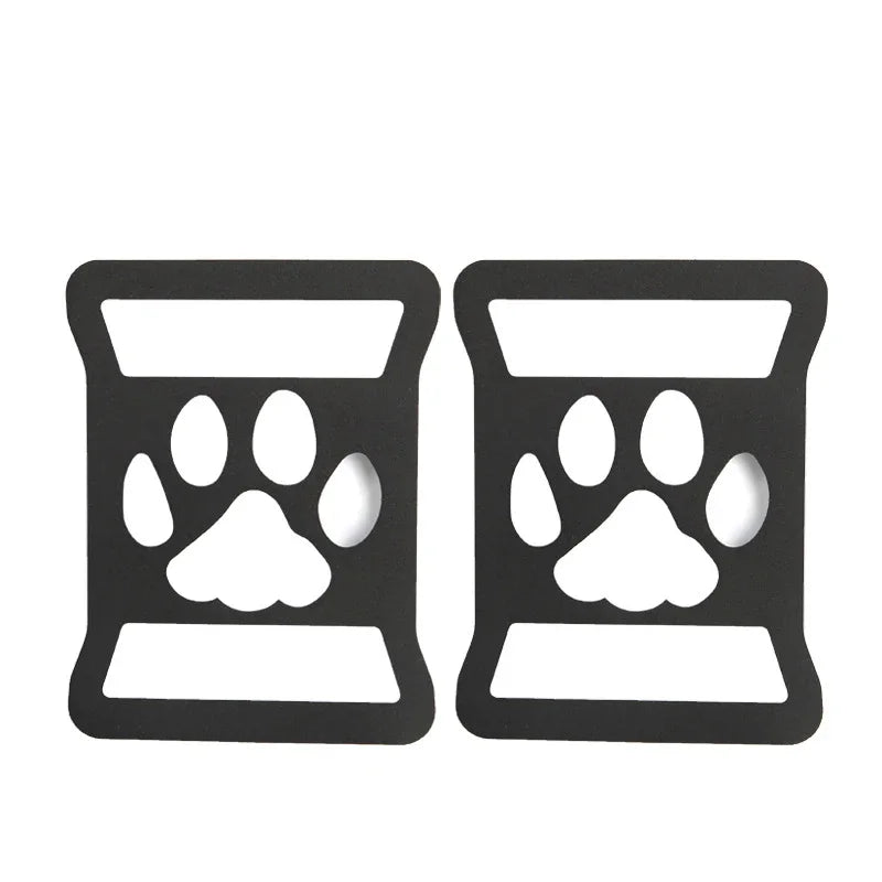1Pair For Jeep Wrangler JL 2018 - 2022 Lamp Hood Rear Light Cover Decoration Brake Car Sticker Rear Taillight Protector Guard Oasis Select Bear Paw