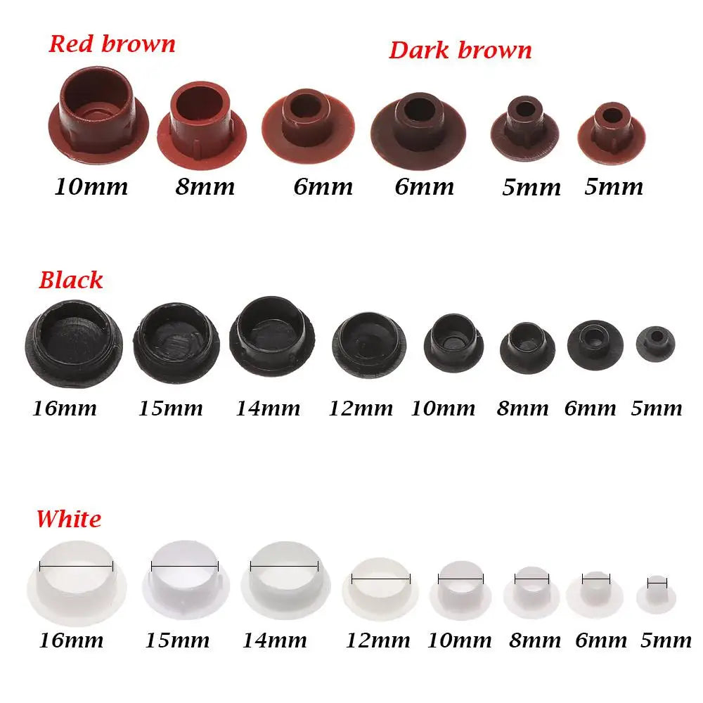 50Pcs Practical Exterior Hole Ornament Hardware Screw Decor Furniture Hole Covers Protective Cap Dust Plug Stopper Oasis Select