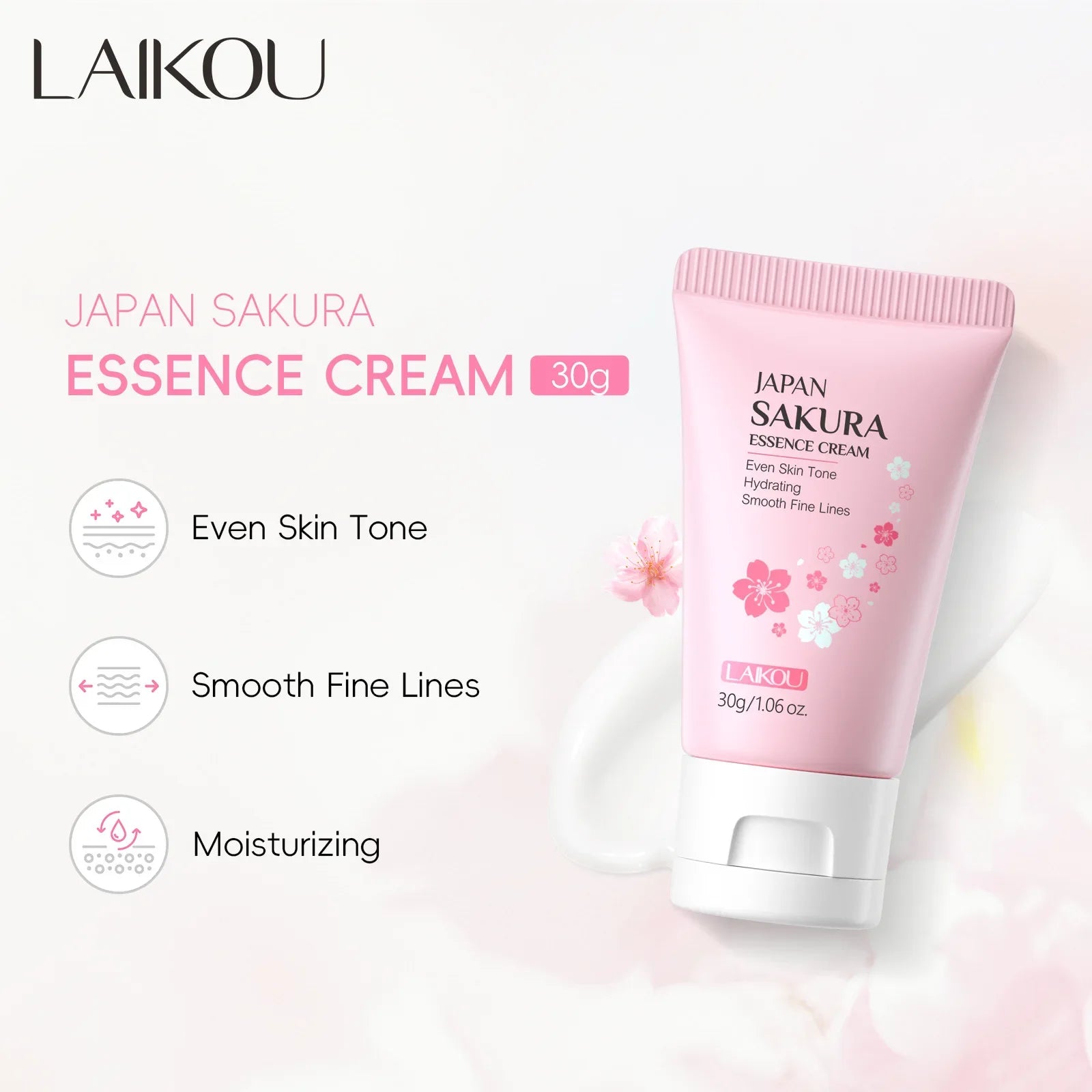 LAIKOU Sakura Face Cream – Deep Moisture & Nourishing 30g Face Moisturizer Cream Oasis Select