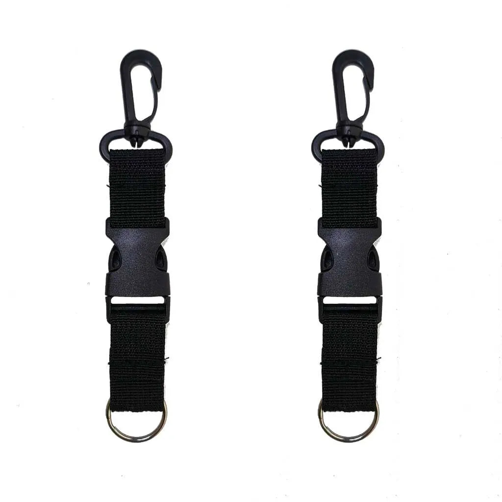 Scuba Diving Quick release Lanyard Clip Spearfishing Free Diving BCD Webbing Lanyard Holder Strap Oasis Select 2 Piece