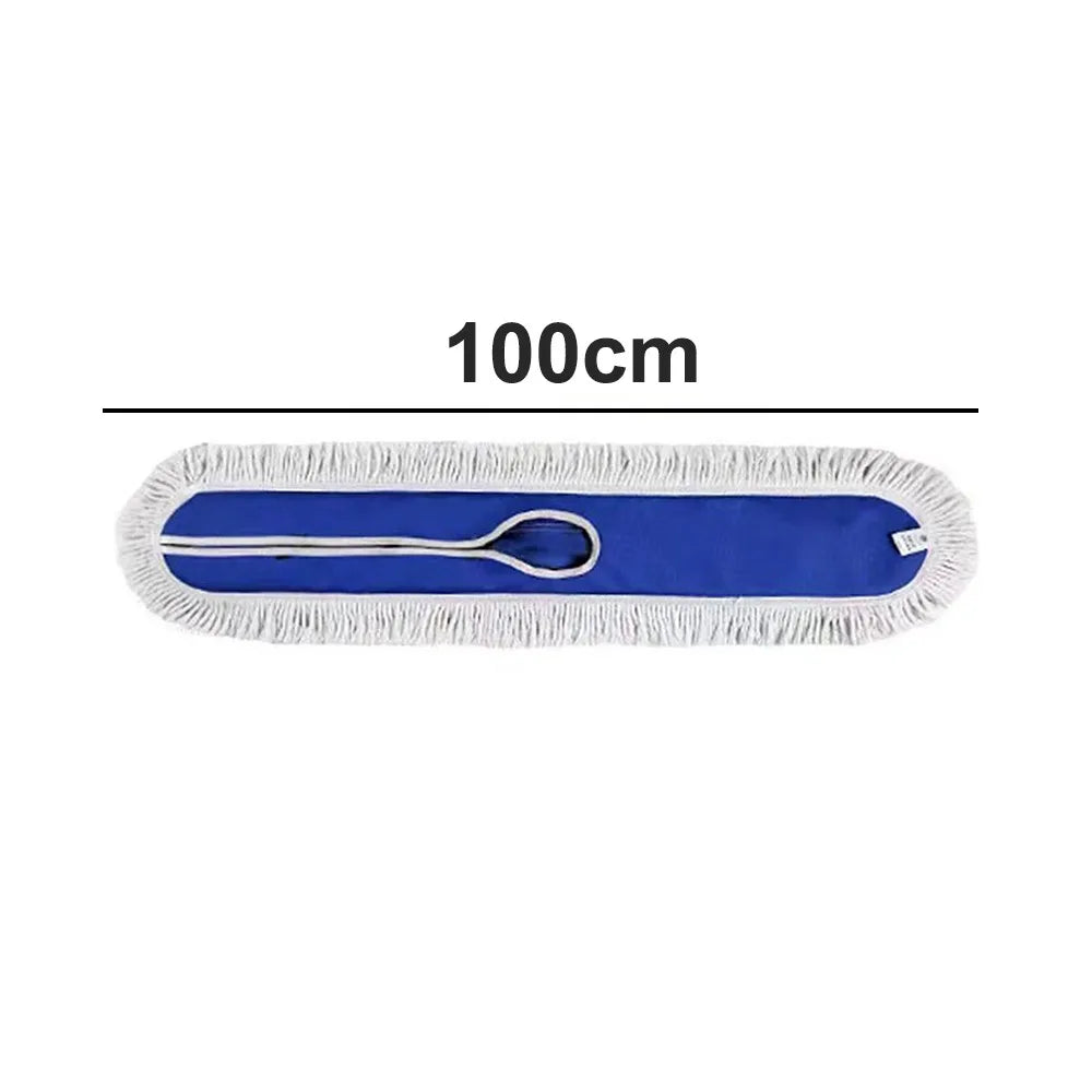 40/60/80/100/120cm Flat Mop Replacement Cloth Cotton Heavy Duty Floor Dust Mop Head Refill Removable Reusable Mop Accessories Oasis Select 100cm