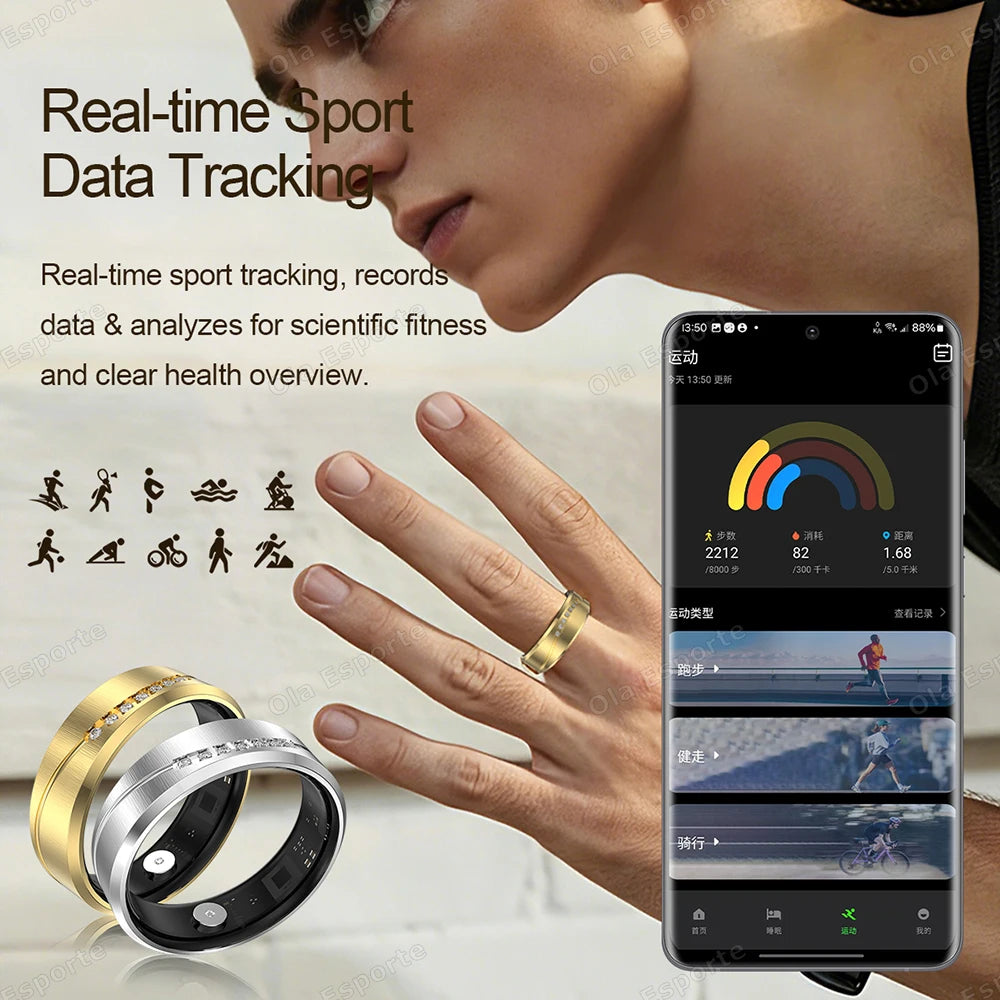 Ola Esporte Smart Ring – Heart Rate, Sleep & Health Monitor