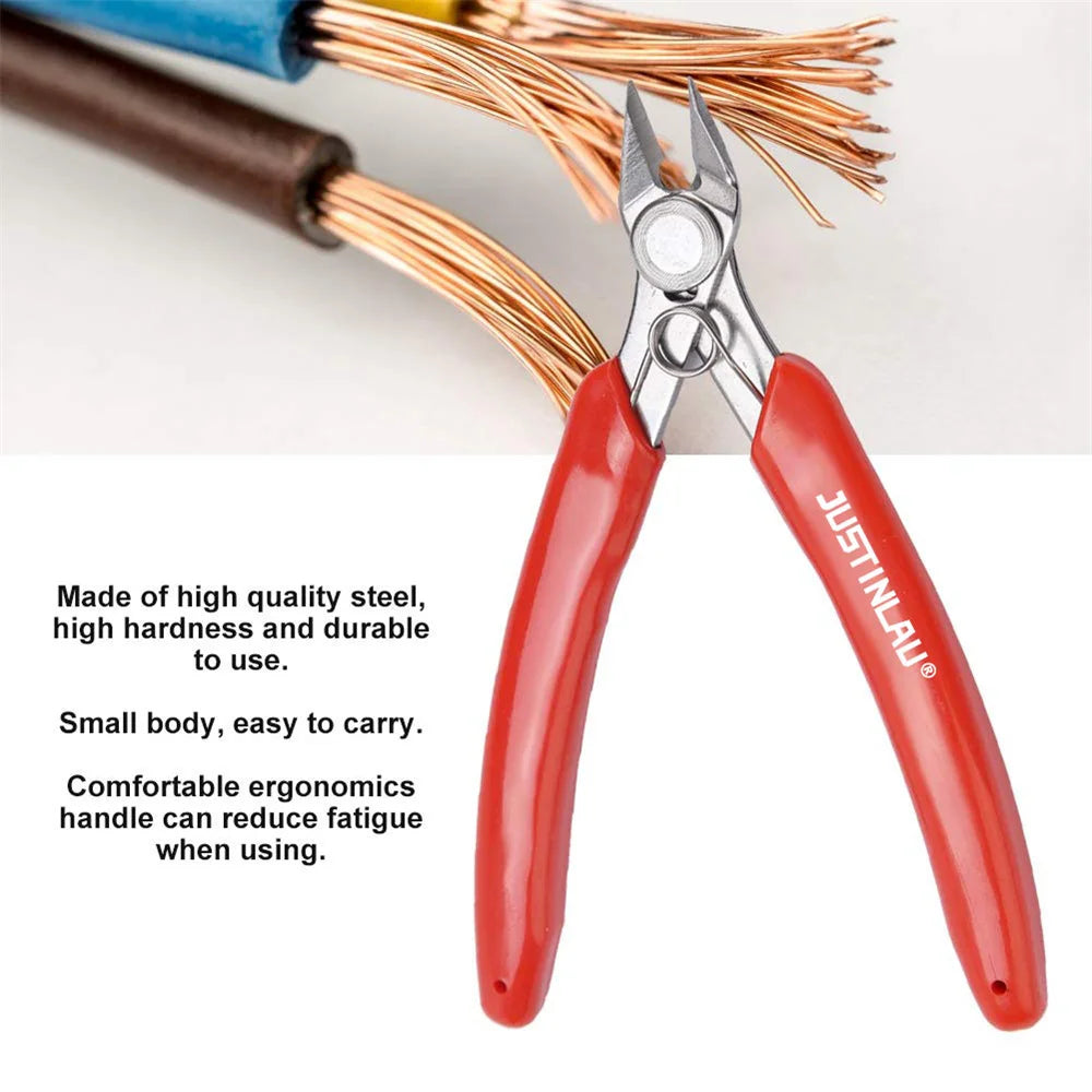 Universal Stainless Steel Pliers DIY Electronic Diagonal Side Cutting Nippers Wire Cable Cutter 3D Printer Parts Hand Tools Oasis Select