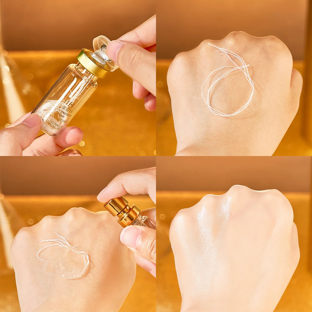 Collagen Peptide Gold Thread Facial Essence | Lifting Serum Facial Lifting Serum Oasis Select