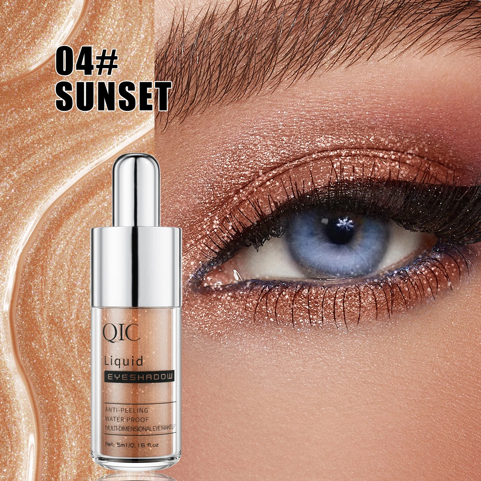 Diamond Sparkling Glitter Liquid Eyeliner – Waterproof & Quick Dry