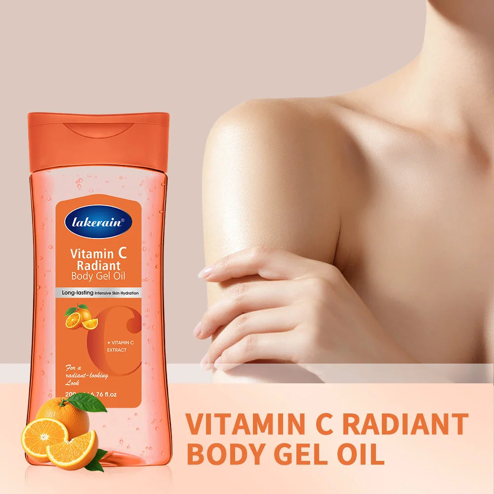 Lakerain Vitamin C Body Treatment Oil Body Oil VC Body Massage Essential Oil Care Moisturizing Body Essential Oil Hydrating Care Oasis Select