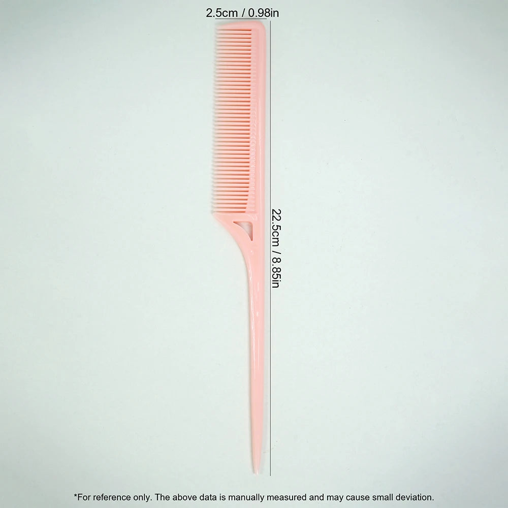 Pointed Tail Rat Tail Comb – Anti-Static Hair Styling Tool Hair Styling Comb Oasis Select YF168-pink-02