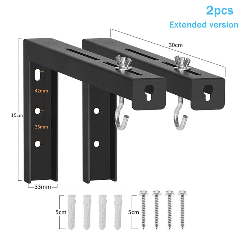 Universal Adjustable Projector Screen Mounting Hook Projection Screen Wall Hanging L-Bracket Movie Screen Curtain Mount Hook Kit Oasis Select A4