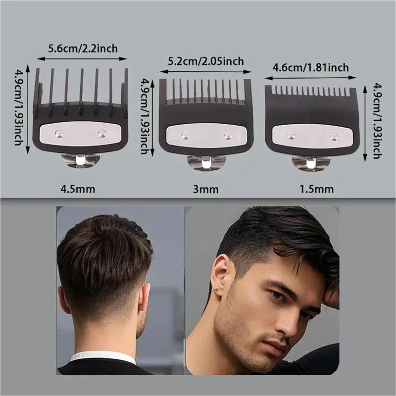 2026 Hot Sale！Hair Clipper Comb Set - Attachable Guide Combs Trimmer Styling Tools With 1.5mm 3mm 4.5mm Clipper Guards(1pcs) Oasis Select