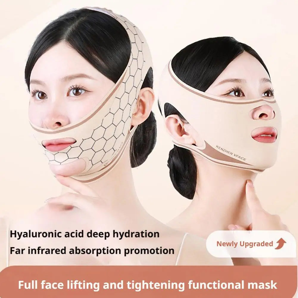 Upgrading Chin Strap for Sleeping, Double Chin Reducer, V Line Lifting Mask Face Slimming Strap, Breathable Jawline Exerciser Oasis Select