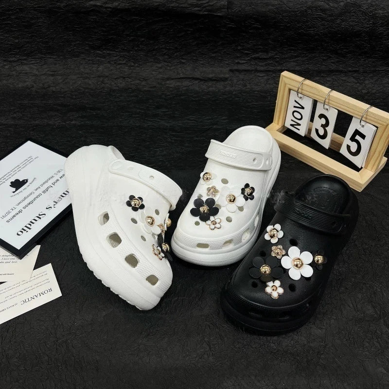 Little Daisy Fashion Shoe Accessory Set, decorative shoe buckles, removable, suitable for sandals and flip-flops. Oasis Select