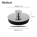 1Pcs Stainless Steel Bath Plug Easy to Use Kitchen Bathroom Accessory Drain Stopper Water Rubber Bath Tub Caps Oasis Select Medium