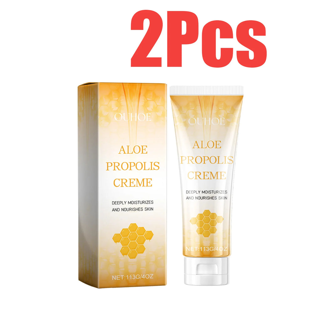 Aloe Propolis Moisturizing Cream Soothing Repairs Nourishing Wrinkles Remover Rejuvenating Brightening Face & Body Cream Oasis Select 2 x 113g Boxed
