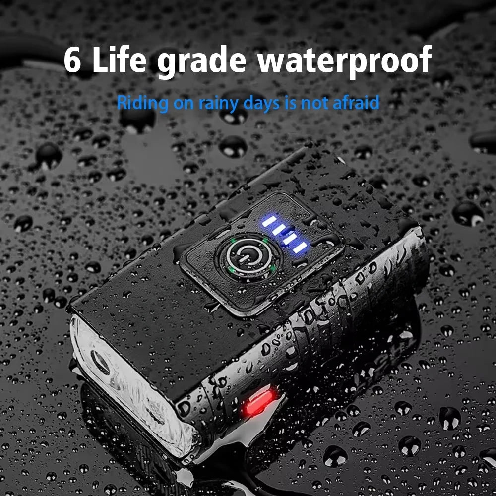 1000LM T6 LED Bicycle Headlight USB Rechargeable Plastic Flashlight Cycling High & Low Beam Bike Light Accessories Oasis Select