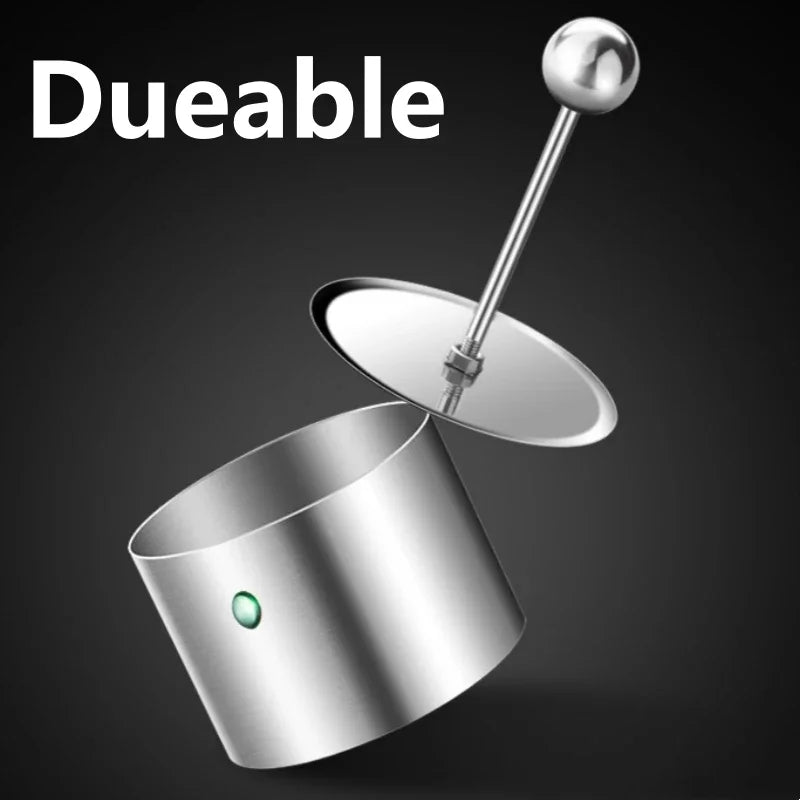Round Mousse Mold Stainless Steel Ring with Lid Food Decoration Tools-Making Rustproof Pastry Rice Ball Sushi Cooking tools Oasis Select