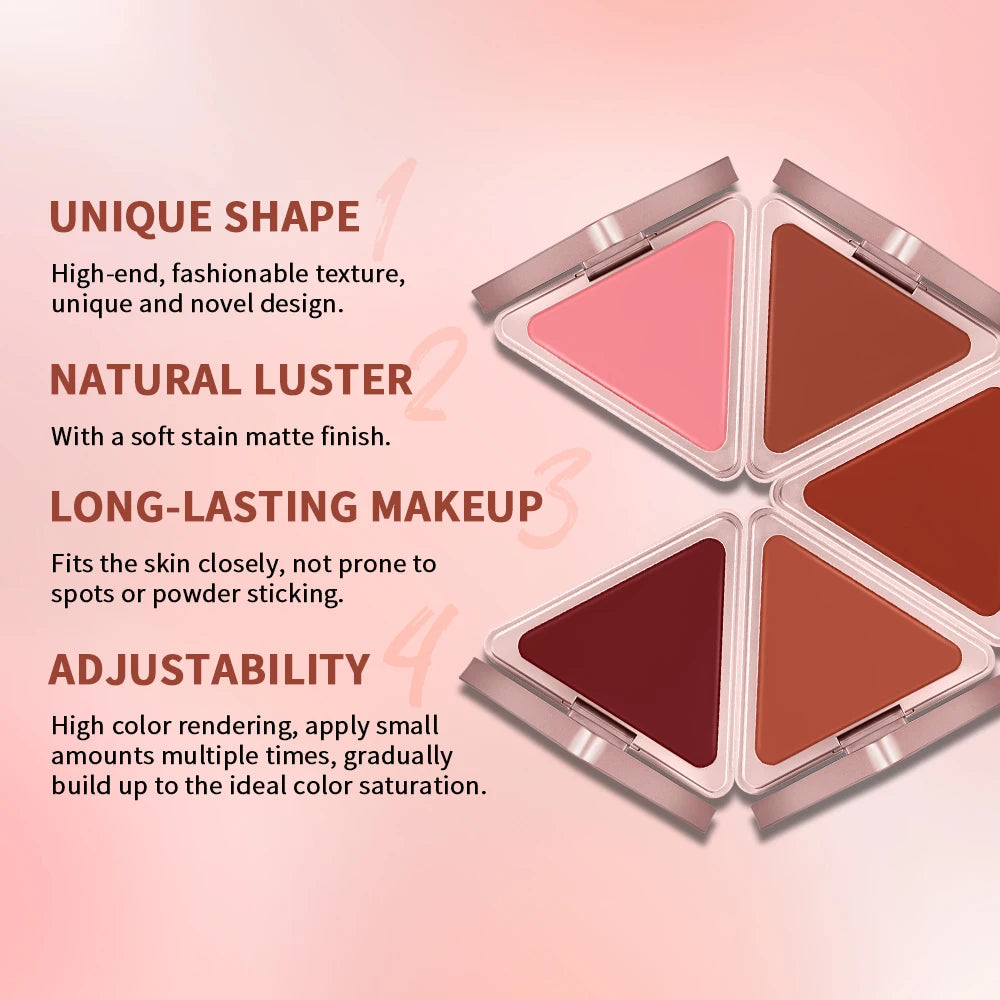 Higher Standard Satin Matte Cream Blush Long-Lasting Makeup Blush Brightening Low Saturation Shrinking and Expanding Natural Oasis Select