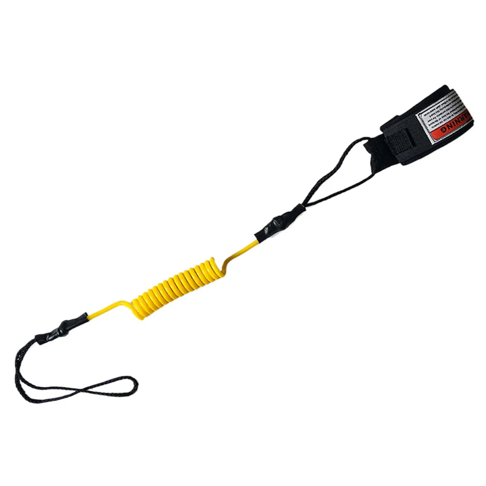 Coiled Bodyboard Leash TPU Surfboard Leash Stay on Board Ankle Strap Wrist Surf Leash SUP Leash for Surfing Oasis Select Yellow United States