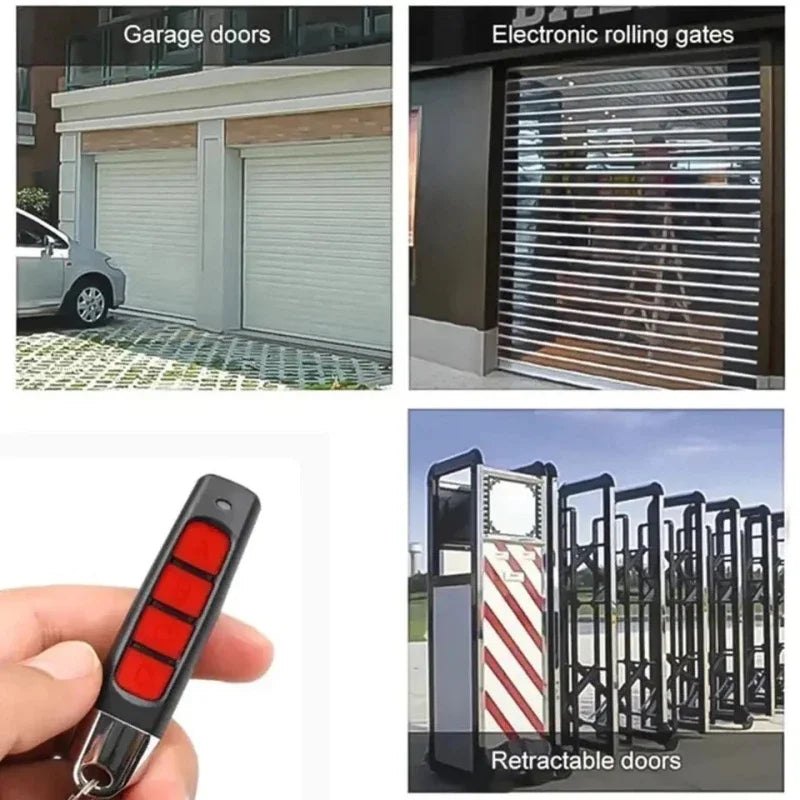 433MHz Copy Remote Control RF 4 Channe Transmitter KeyChain Garage Door Electric Gate Opener Duplicator Cloning Code Controller Oasis Select