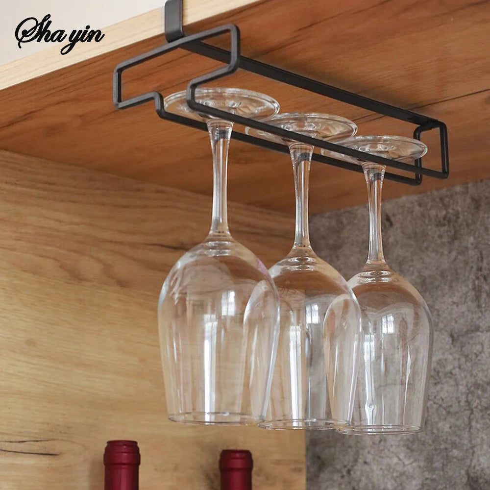 Hanging Wine Glass Rack | No-Drill Stemware Holder
