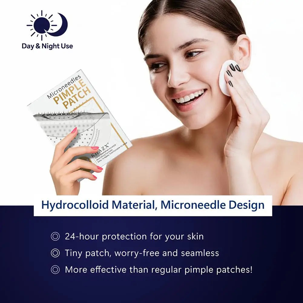 Micro Needle Hydrocolloid Acne Patches – 12/24 Pack Acne Pimple Patches Oasis Select