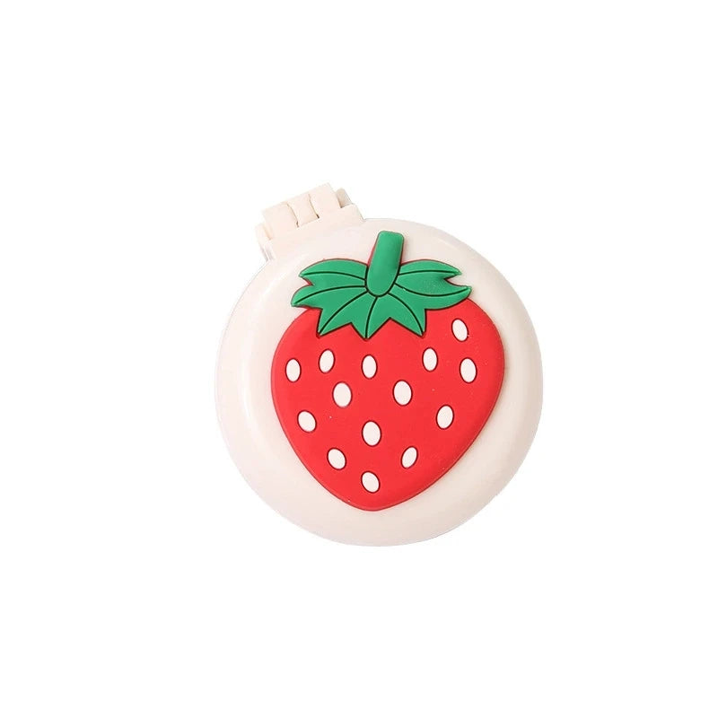 2-in-1 Macaron Heart Folding Makeup Mirror & Airbag Comb Folding Makeup Mirror Oasis Select