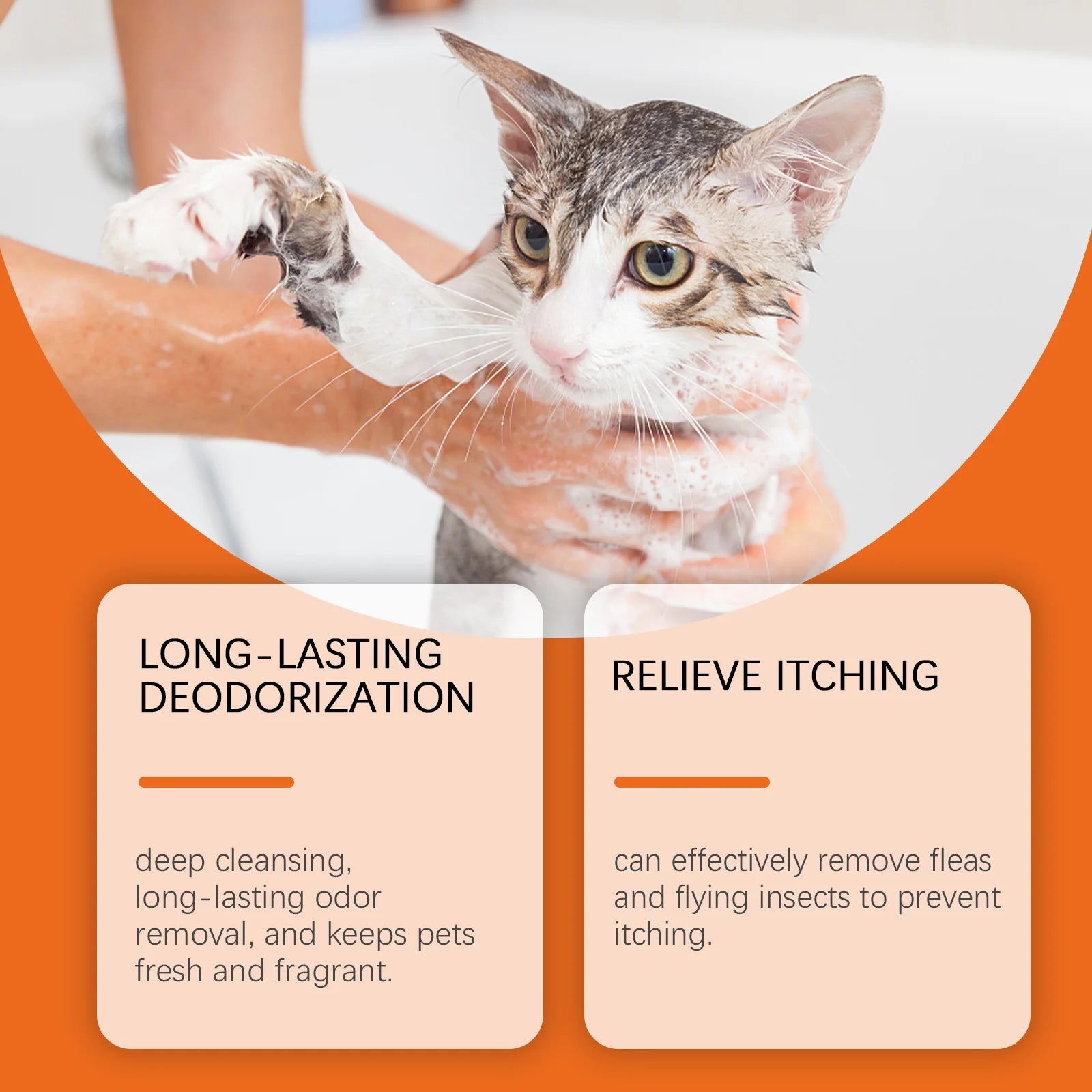 Pet Shampoo for Dogs & Cats Deep Cleansing Pet Skin Remove Odor Control Relieve Itching Keep Ph Balance Fluffy Soft Shower Gel Oasis Select