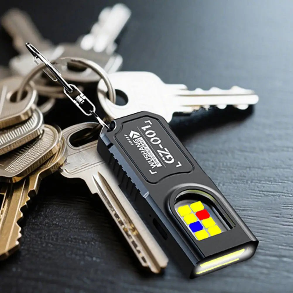 USB Rechargeable Mini Keychain Flashlight | COB EDC Pocket Lamp Keychain Flashlight Oasis Select