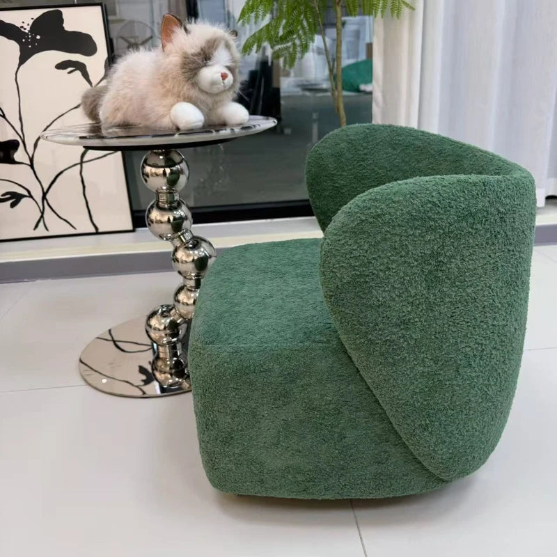 Single casual soft wrapping feeling movable lighting space light luxury yo stool pulley stool shoe changing stool Oasis Select
