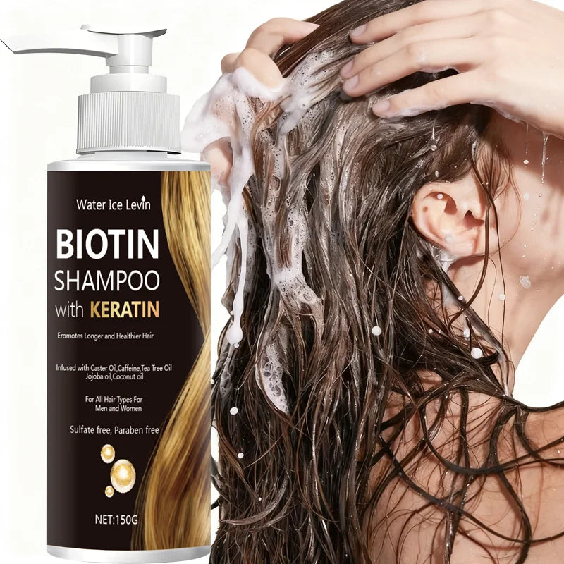 Biotin Keratin Shampoo – Jojoba & Coconut Oil, All Hair Types Biotin Keratin Shampoo Oasis Select