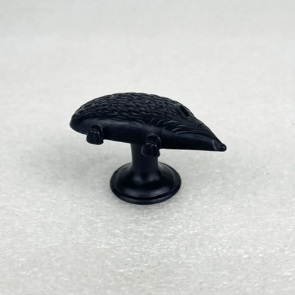 10PC Cute Hedgehog Drawer Knobs Furniture Handle Single Hole Cabinet Door Handle Kitchen Cabinet Wardrobe Handle Oasis Select black 10PC