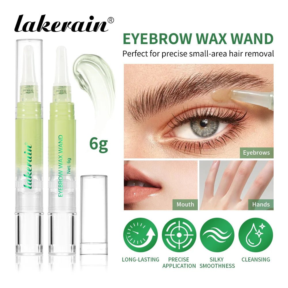 Gentle Formula Eyebrow Wax Wand Set Long-lasting Easy Application Diy Salon Beauty Eyebrow Waxing At Home For All Skin Types Oasis Select