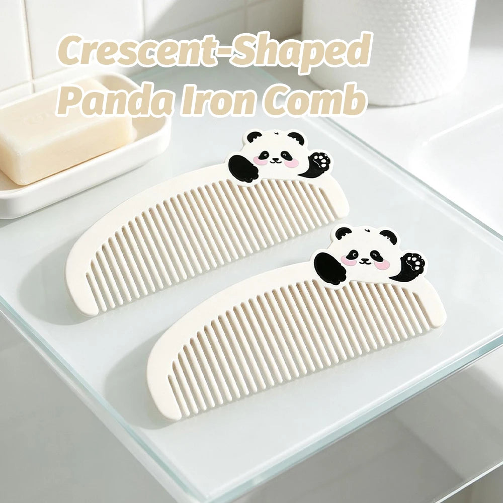 Cute Panda Wide Tooth Pocket Comb – Portable Travel Comb Pocket Hair Comb Oasis Select