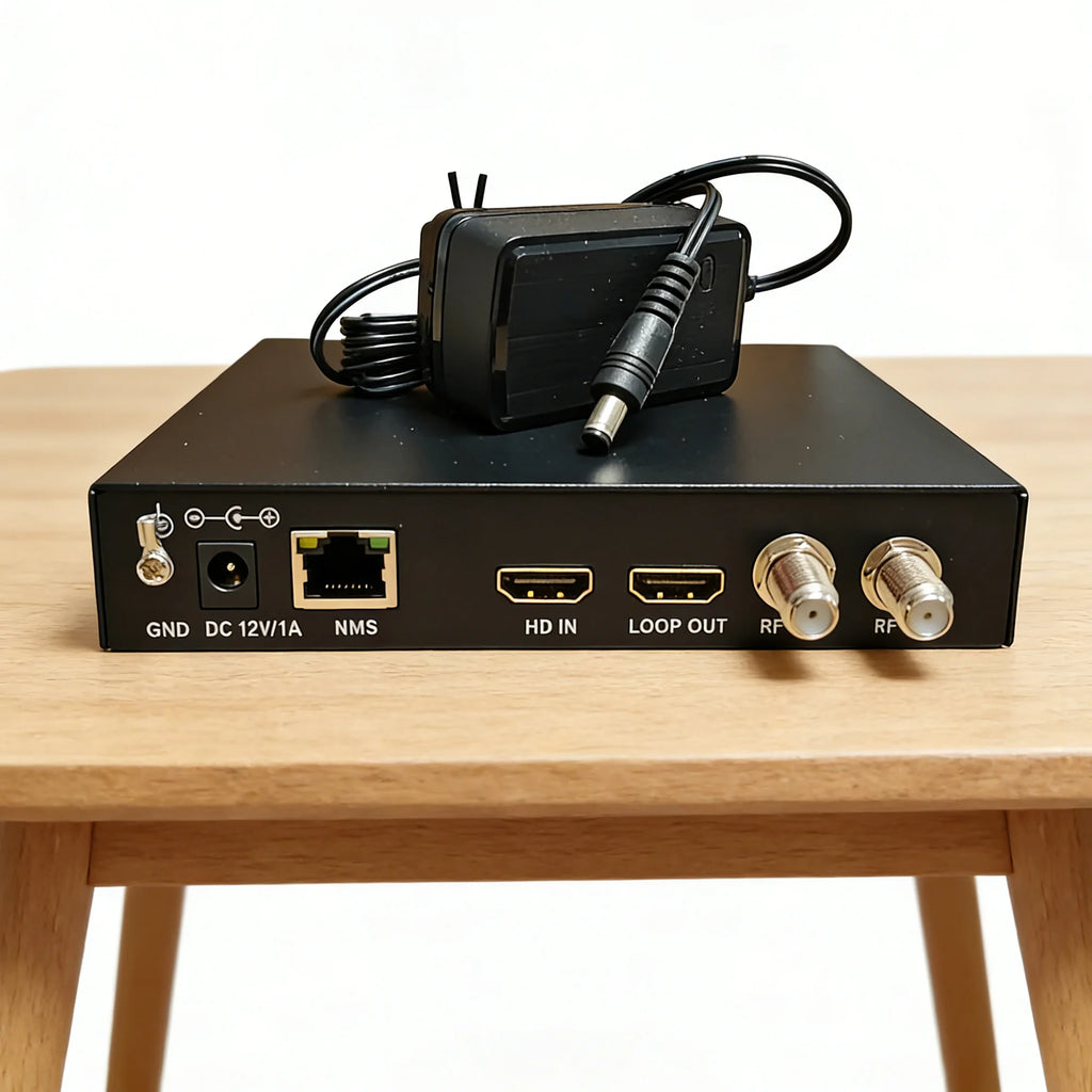HD to RF encoder modulator TDT DVB-T ISDBT ATSC DVB-C DTV modulator CATV self-produced programs MPGE2 HD MI Modulator Oasis Select