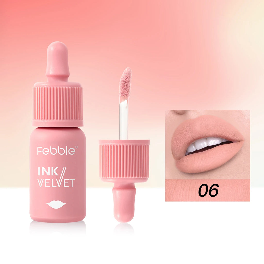Febble 12-Color Matte Velvet Liquid Lipstick Set | Long-Lasting
