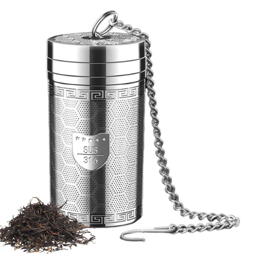 Tea Infuser Stainless Steel Tea Strainer with Extended Chain Hook Extra Fine Mesh Tea Strainers for Loose Tea Teapot Filter Oasis Select