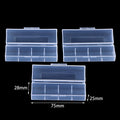 Durable Storage Box for 21700 Battery – 1 to 8 Section, made of High-Quality PP Plastic Oasis Select D10 3PCS