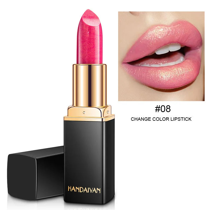 Handaiyan Metallic Color-Changing Lipstick – 9 Shades