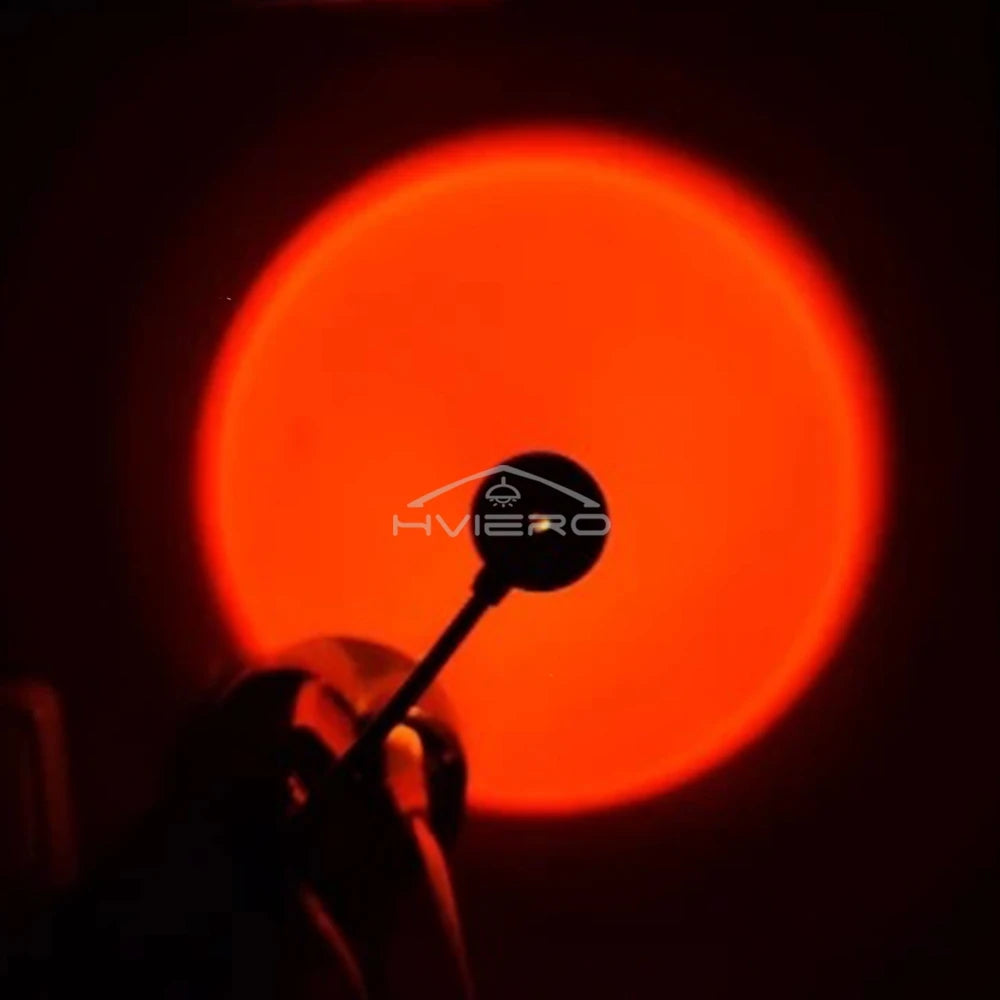 LED Sunset Lamp USB Projector – Mood Night Light for Bedroom