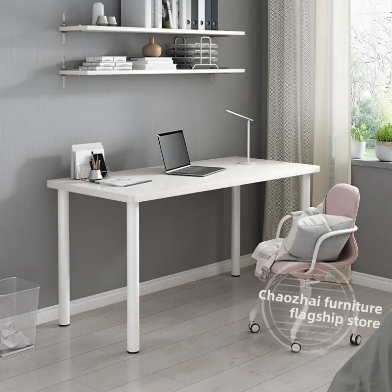 Multi-functional Household Goods Desk Study Table Simple Bedroom Writing Workbench White Office Computer Desk Oasis Select