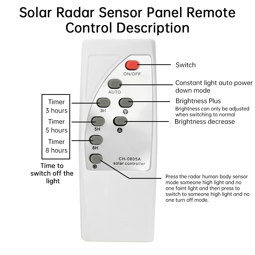 3.2V/3.7V Solar Street Light Control Panel Circuit Board Remote Control Long Bright Automatically Reduce Power Oasis Select
