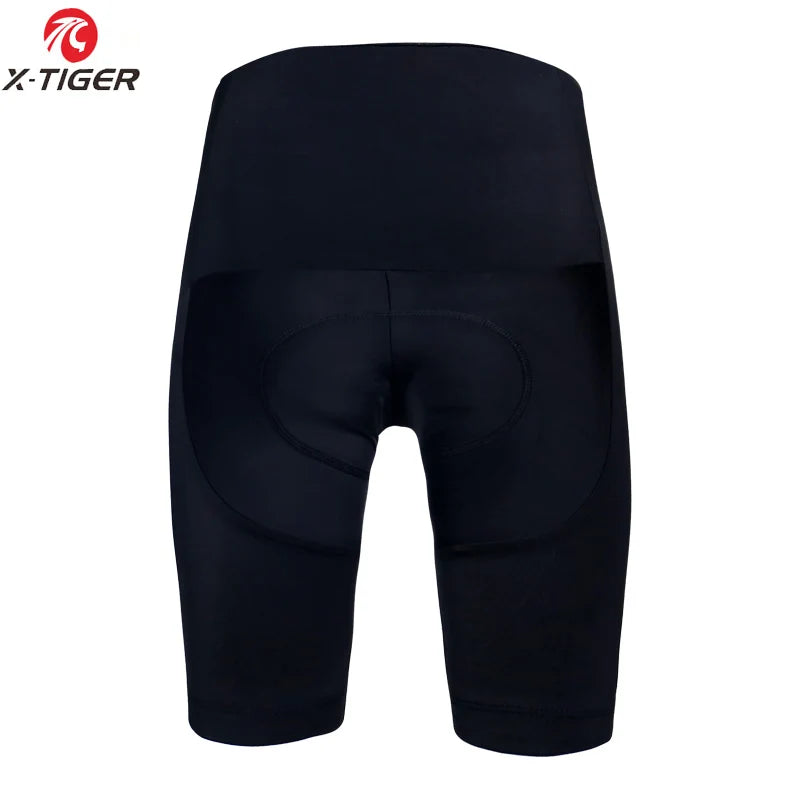 X-TIGER Black Men's Cycling Shorts with Gel Padding Shockproof Mountain Bike Shorts Summer Sun Protection Cycling Pants Oasis Select 00101 L