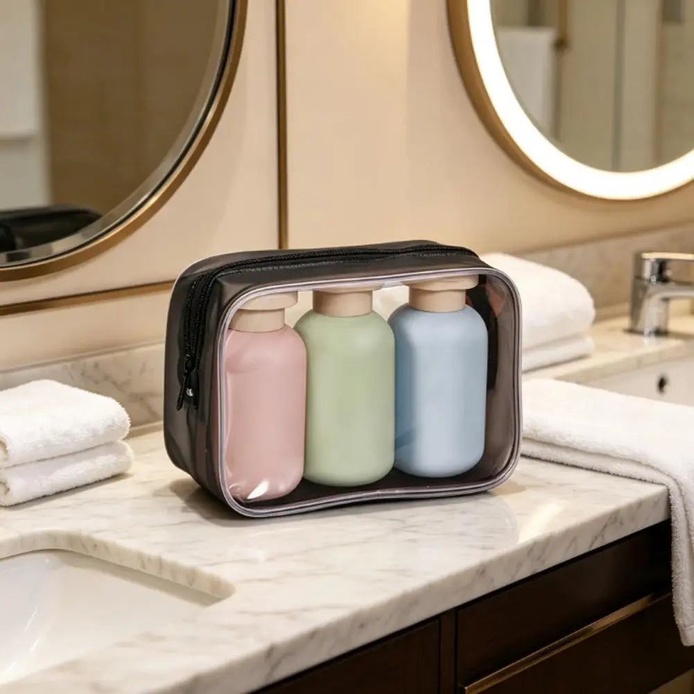 3-Pack Refillable Travel Bottles – Leak-Proof Squeeze Dispensers Travel Toiletry Bottles Oasis Select